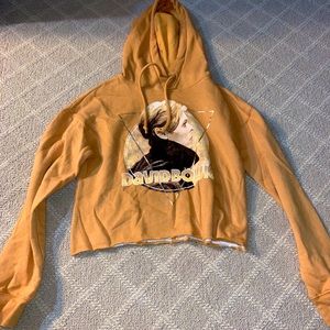 David Bowie Cropped Hoodie